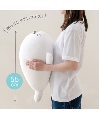 Mother garden しろたん クール抱き枕 55ｃｍ 《白色》 単品 白色
