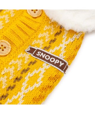 PET PARADISE スヌーピー ハグ 背開 ニット 《イエロー》 小型犬 イエロー