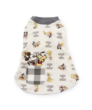 PET PARADISE ディズニー ミッキーマウス ペティヒート Tシャツ 《ミッキー&プルート》小型犬 グレー