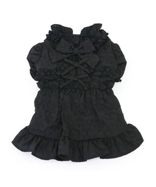PET PARADISE cherircouture フリルリボン ワンピース 《ブラック》 小型犬 ブラック