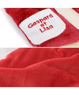 PET PARADISE リサとガスパール 背中開き もこふわ ベスト 超小型犬 小型犬 赤