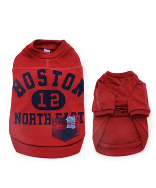 PET PARADISE 犬 服 Tシャツ 【小型犬】 プレミアム ペティーヒート カレッジ 赤 赤