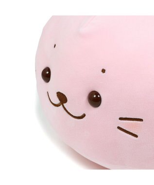 Mother garden しろたん 桜色 ふわもち 抱き枕 ぬいぐるみ 小 55cm -