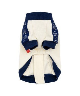 PET PARADISE スヌーピー トラックジップ トレーナー 小型犬 ホワイト×ネイビー