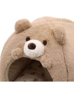 PET PARADISE ペットパラダイス くまちゃん ハウス 《お座り柄》 ブラウン