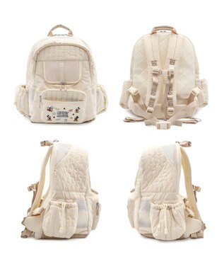 PET PARADISE ディズニー ミッキーマウス 刺繍 リュック アイボリー