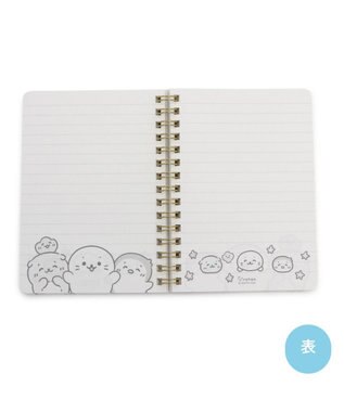 Mother garden しろたん A6リングノート 《英語かきかき柄》 英語かきかき柄