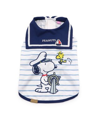 PET PARADISE スヌーピー 接触冷感  セーラータンクトップ 【中型犬】【大型犬】 紺（ネイビー・インディゴ）
