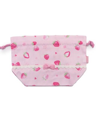 Mother garden マザーガーデン 野いちご ランチ巾着 《スケッチ柄》 スケッチ柄