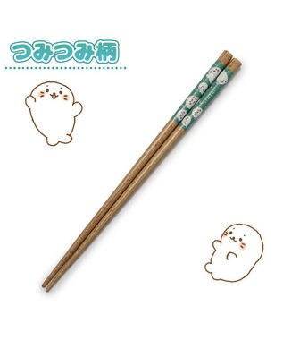  しろたん 木製 箸  21cm 《つみつみ柄》 単品
