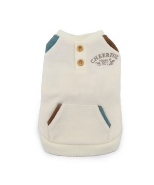 PET PARADISE ペットパラダイス  ワンダフルストレッチ フリース トレーナー《クレイジーカラー 》小型犬 白