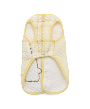 PET PARADISE リサとガスパール チェック キルトベスト 小型犬 ホワイト×イエロー