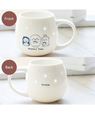 Mother garden しろたん 蛍焼きマグカップ 450mL 《お友達 まったりタイム》単品 お友達 まったりタイム