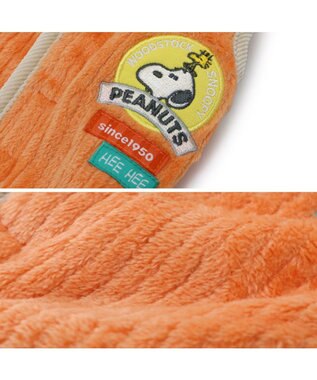 PET PARADISE スヌーピー キルト リバーシブル ベスト 《オレンジ》 小型犬 オフホワイト×オレンジ