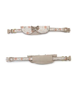 PET PARADISE 花柄 襟付首輪 【３Ｓ】 小型犬 茶系