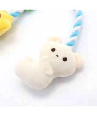 PET PARADISE 犬 トイ TOY ペットパラダイス しろくま ロープトイ 水色