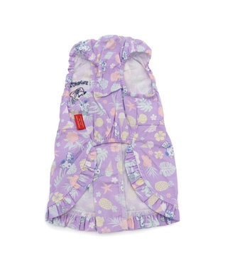 PET PARADISE スヌーピー 接触冷感 背中開き リゾートワンピース 小型犬 パープル