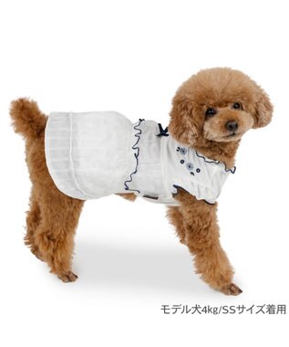 PET PARADISE ペットパラダイス フロッキー お花 ワンピース 《ホワイト》 小型犬 ホワイト