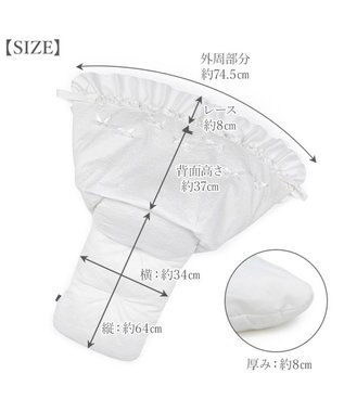 PET PARADISE cherircouture レースフリル カート用 クッション ホワイト