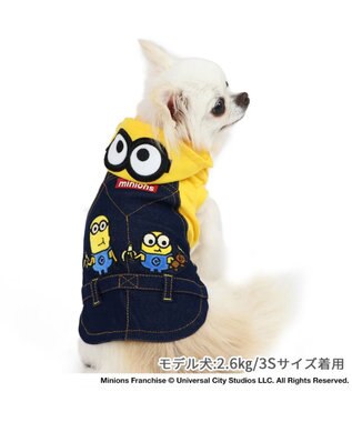 PET PARADISE ミニオン オーバーオール風 パーカー 小型犬 イエロー