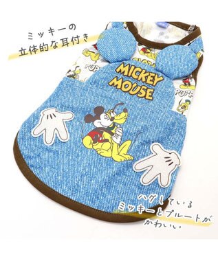 PET PARADISE ディズニー ミッキーマウス  タンクトップ 【小型犬】 ハグ柄 エコメイド 紺