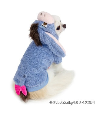 PET PARADISE ディズニー くまのプーさん イーヨー なりきりパーカー 小型犬 ブルーグレー