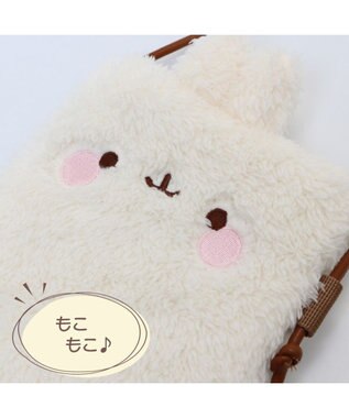 カーテン小窓のラウンドポーチS⭐︎いたずらBABYくまちゃん マザーガーデン MOLANG モラン顔ボン スマホ ポーチ / Mother