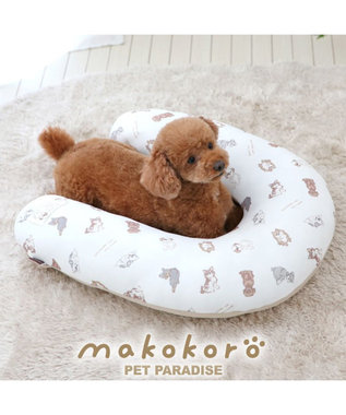 PET PARADISE ペットパラダイス makokoro あごのせクッション 《わんちゃん柄》 わんちゃん柄