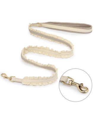 PET PARADISE ペットパラダイス ナチュラルフリル リード ＳＳ～Ｓ 小型犬 ベージュ