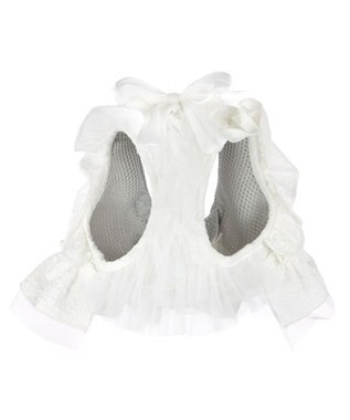 PET PARADISE cherircouture フリフリハーネス 《ホワイト》 小型犬 Ｓ ホワイト