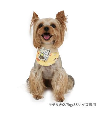PET PARADISE スヌーピー makokoro ホカリラ バンダナ 小型犬 イエロー