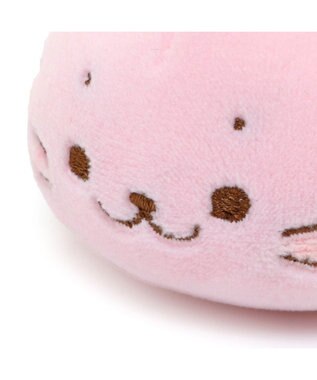 Mother garden しろたん 桜色 ふわもち ぬいぐるみキーホルダー ピンク（淡）