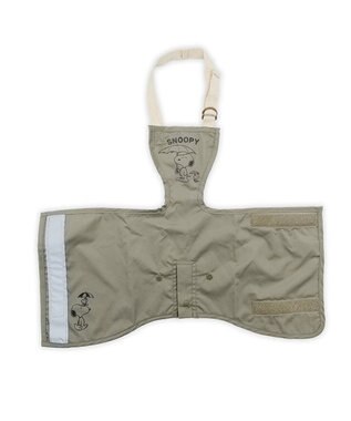 PET PARADISE スヌーピー レイン エプロン 中型犬 大型犬 カーキ