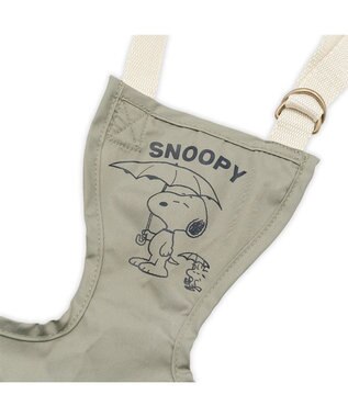 PET PARADISE スヌーピー レイン エプロン 中型犬 大型犬 カーキ