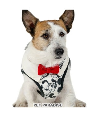 PET PARADISE ディズニー ミッキーマウス＆プルート ベストハーネス 《モノクロ》 4S / 3S