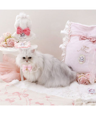 PET PARADISE ディズニー マリー 猫首輪  段リボン 小/中 リボンフリル