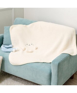 Mother garden しろたん マフラー くるっとひざ掛け オフホワイト