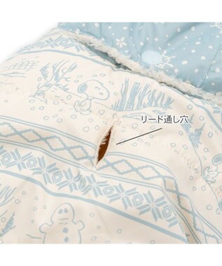 PET PARADISE スヌーピー 遠赤外線 ウインターオール  小型犬 ホワイト×ブルー