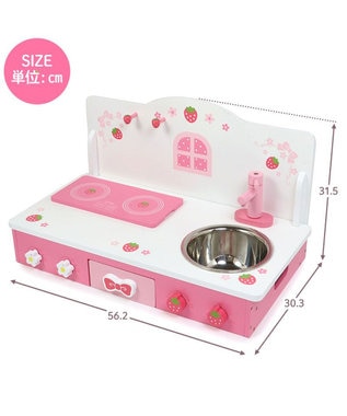 Mother garden マザーガーデン  野いちご キューティ テーブル キッチン ピンク(淡)