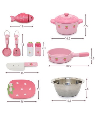 Mother garden マザーガーデン  野いちご キューティ テーブル キッチン ピンク（淡）