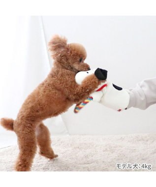 PET PARADISE  スヌーピー ロープ パペット トイ ホワイト