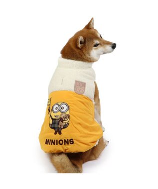 PET PARADISE ミニオン ボブ 遠赤外線 綿入ベスト 中型犬 黄