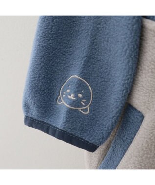 Mother garden しろたん フリース キッズジャケット 100cm/120cm/140cm 青