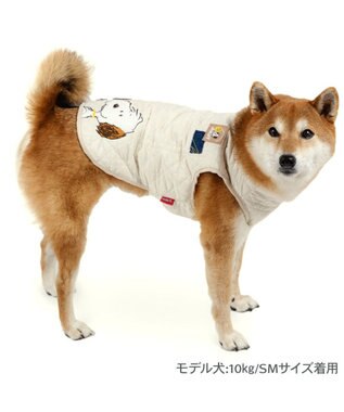 PET PARADISE スヌーピー 背中開き ベスト 《兄弟柄》 中型犬 ホワイト