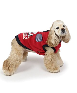 PET PARADISE スヌーピー ワンダフルストレッチ トレーナー 《寝転び》 中型犬 赤