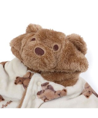 PET PARADISE ペットパラダイス くまちゃん 着る毛布 小型犬 ホワイト×ブラウン