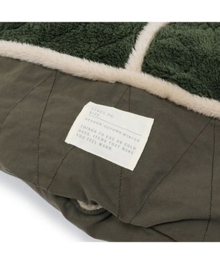 PET PARADISE ペットパラダイス 遠赤外線 寝袋  筒型《オニオン柄》 M カーキ