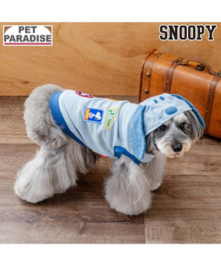 PET PARADISE スヌーピー デニム パーカー 《ライトブルー》 小型犬
