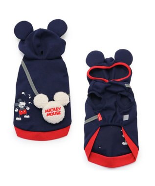PET PARADISE ディズニー ミッキーマウス ペティヒート パーカー  小型犬 紺(ネイビー・インディゴ)