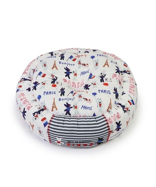 PET PARADISE リサとガスパール クールカドラー 丸型《パリ柄》 小型犬 パリ柄